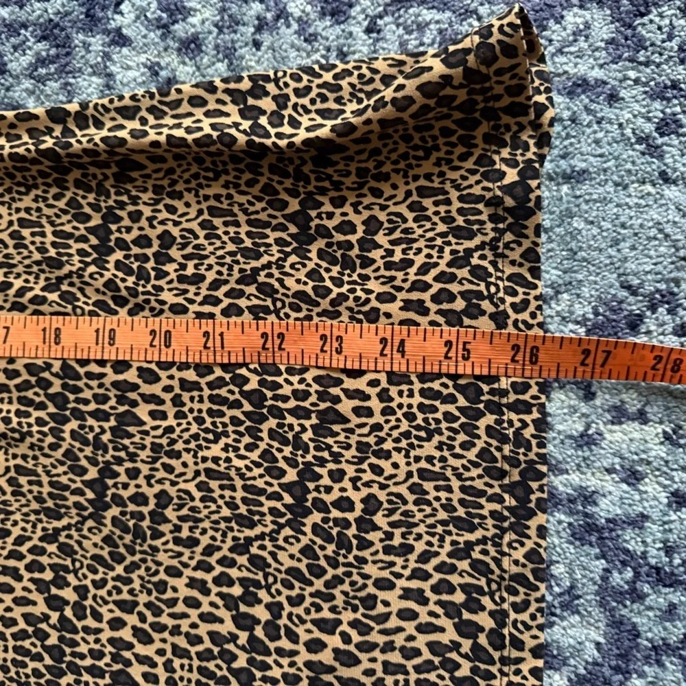 Y2K Apt. 9 Size XL Cowl Neck Long Sleeve Leopard Print Going Out Top Glamour - Picture 7 of 8
